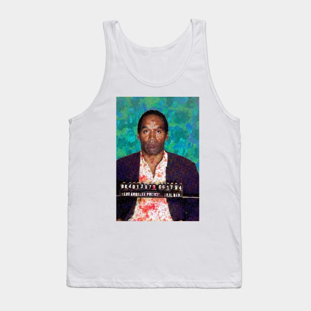 OJ Simpson Mugshot Tank Top by SABREart